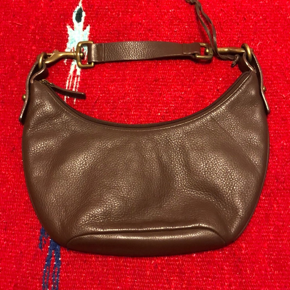 LAUREN Ralph Lauren brown purse leather. EUC!